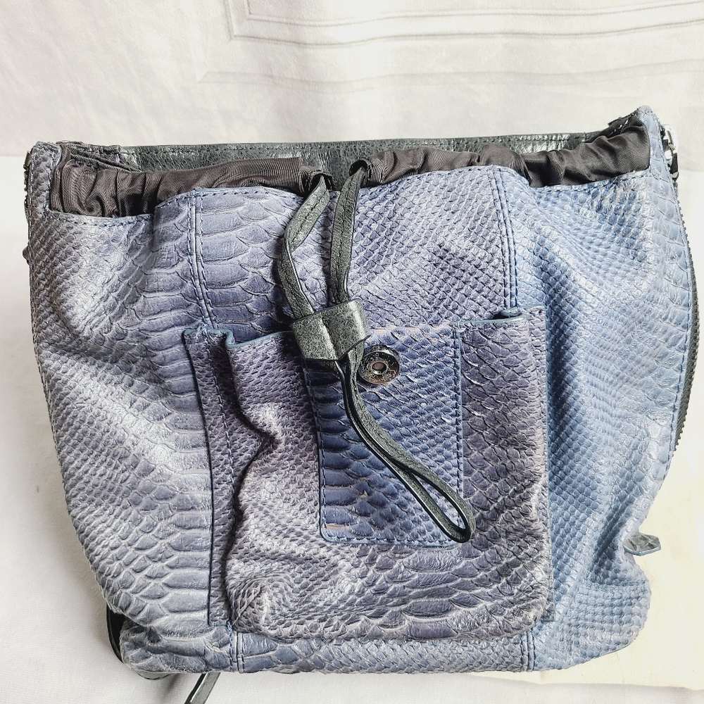 Botkier Warren Python Print Leather Backpack - Picture 7 of 10